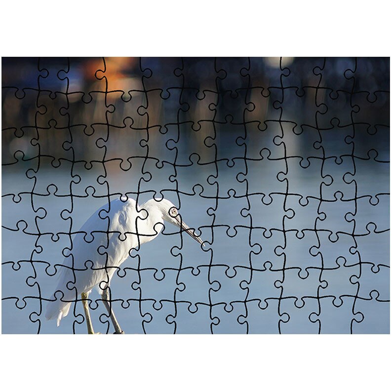 Puzzle Heartwork 96 piese, Pescarus alb, Latime 40,5 cm x Inaltime 28,5 cm