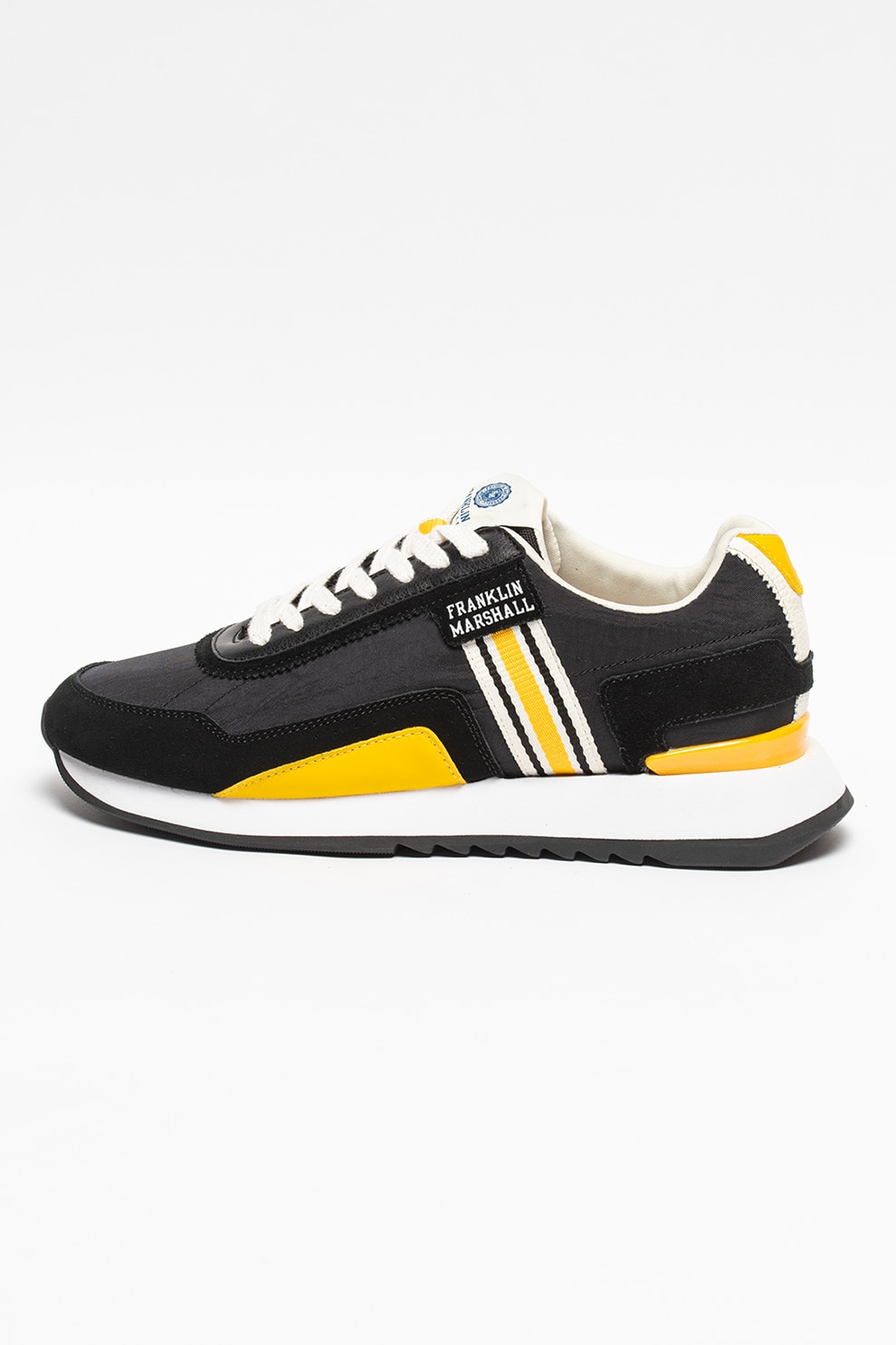 Franklin & Marshall, Pantofi sport cu model colorblock si garnituri de piele intoarsa Epsilon Bowl