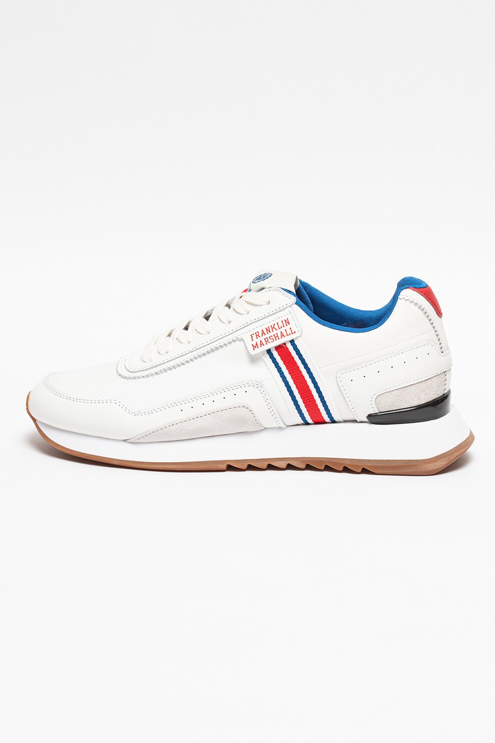 Franklin & Marshall, Pantofi sport de piele si piele intoarsa Epsilon Wing