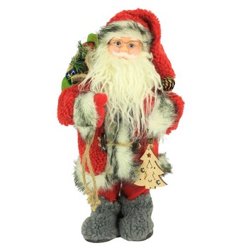 Mos Craciun MUzical si dansator Premium 30 cm Mos Craciun MUzical si dansator Premium 30 cm