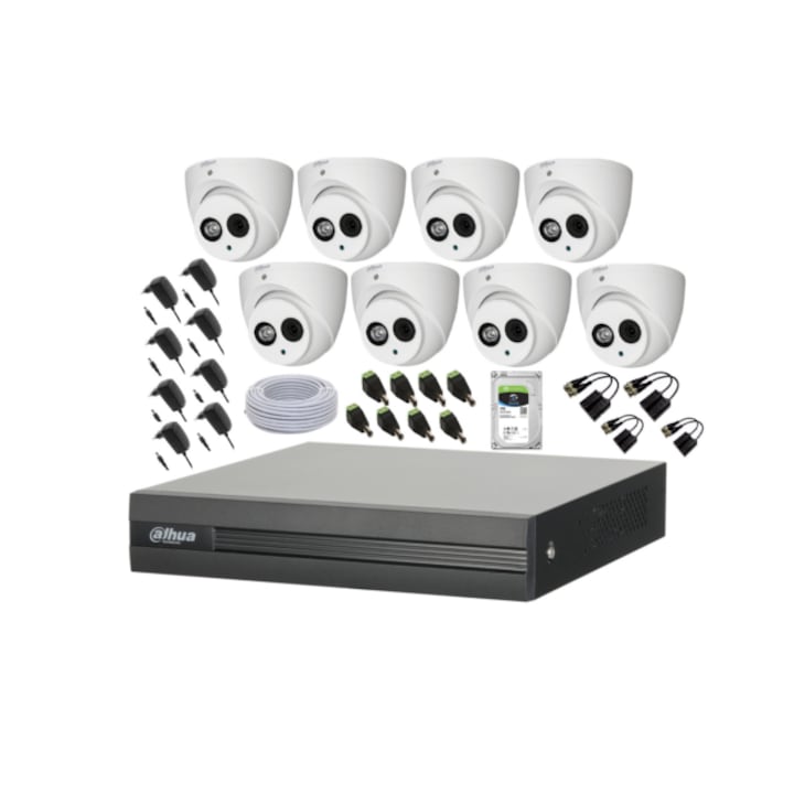 Kit complet supraveghere 5MP 8 camere