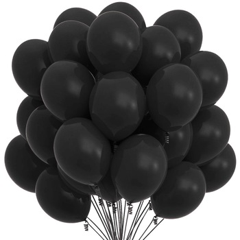 Set 100 baloane , negru , 25 cm Set 100 baloane , negru , 25 cm