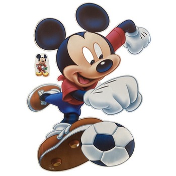 Sticker decorativ Mickey Mouse 40cm/63cm cu sticker mic cadou Sticker decorativ Mickey Mouse 40cm/63cm cu sticker mic cadou