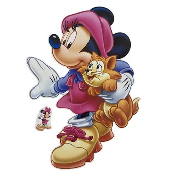 Sticker decorativ Minnie 40cm/63cm cu sticker mic cadou Sticker decorativ Minnie 40cm/63cm cu sticker mic cadou