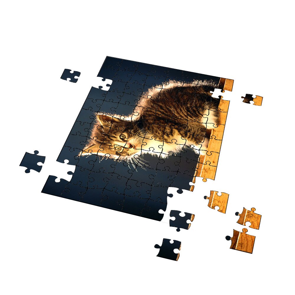 Puzzle Heartwork 96 piese, Pisica simpatica, Latime 40,5 cm x Inaltime 28,5  cm
