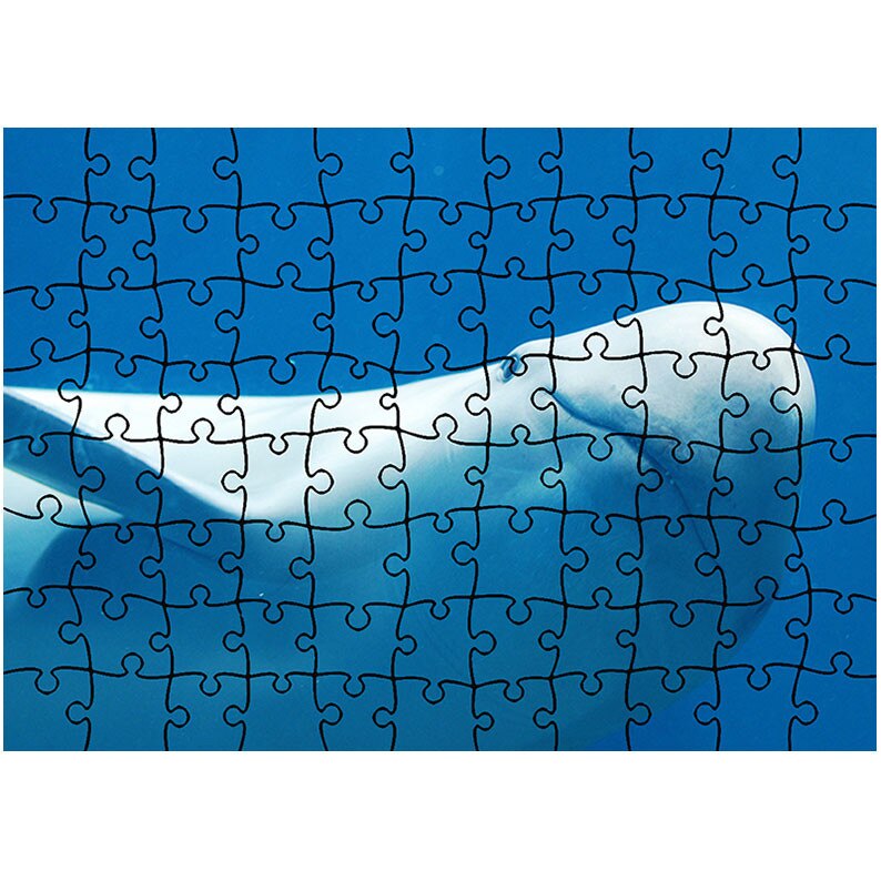 Puzzle Heartwork 96 piese, Delfin zambind, Latime 40,5 cm x Inaltime 28,5 cm