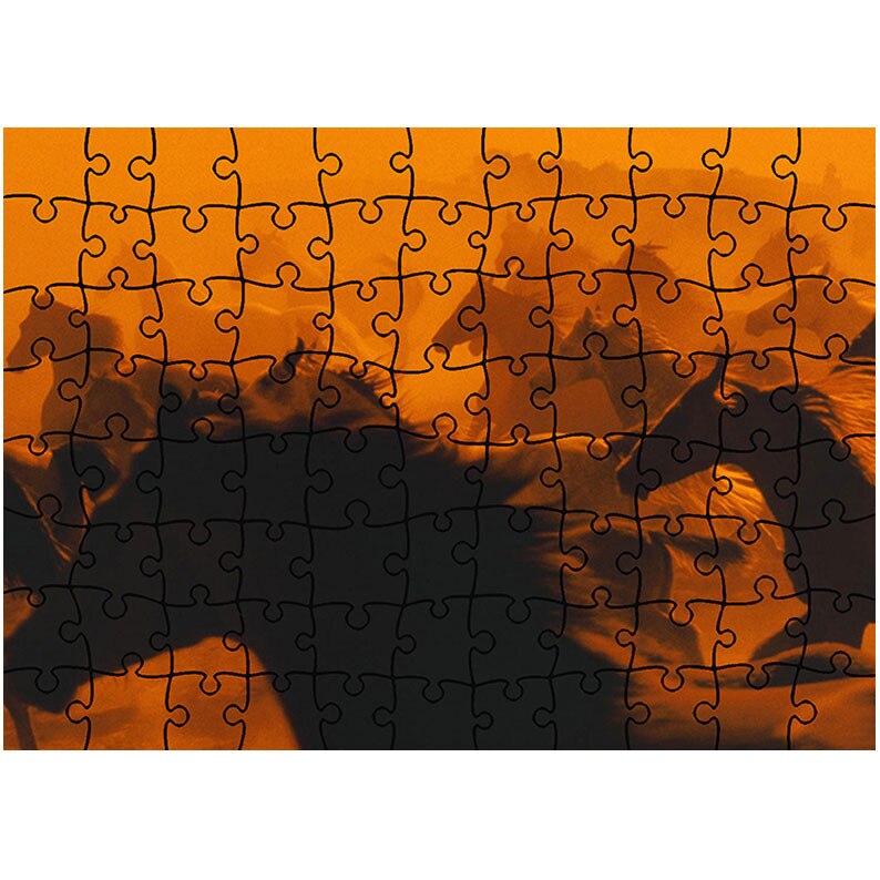 Puzzle Heartwork 96 piese, Cai galopand, Latime 40,5 cm x Inaltime 28,5 cm