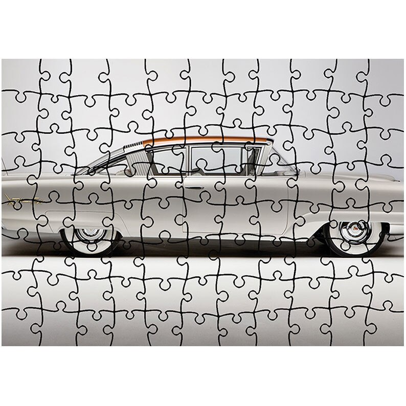 Puzzle Heartwork 96 piese, Mercury Monterey XM-800 Concept Car 1954, Latime 40,5 cm x Inaltime 28,5 cm