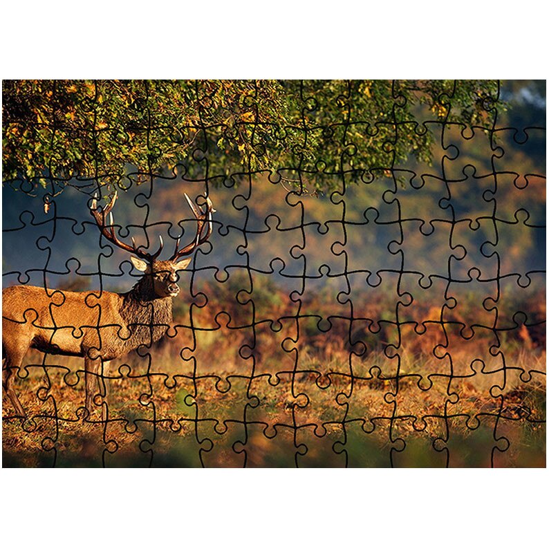 Puzzle Heartwork 96 piese, Caprioara sub copac, Latime 40,5 cm x Inaltime 28,5 cm