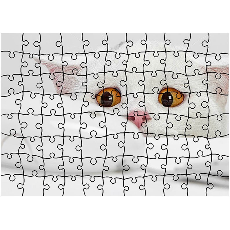 Puzzle Heartwork 96 piese, Pisica si mouse, Latime 40,5 cm x Inaltime 28,5 cm