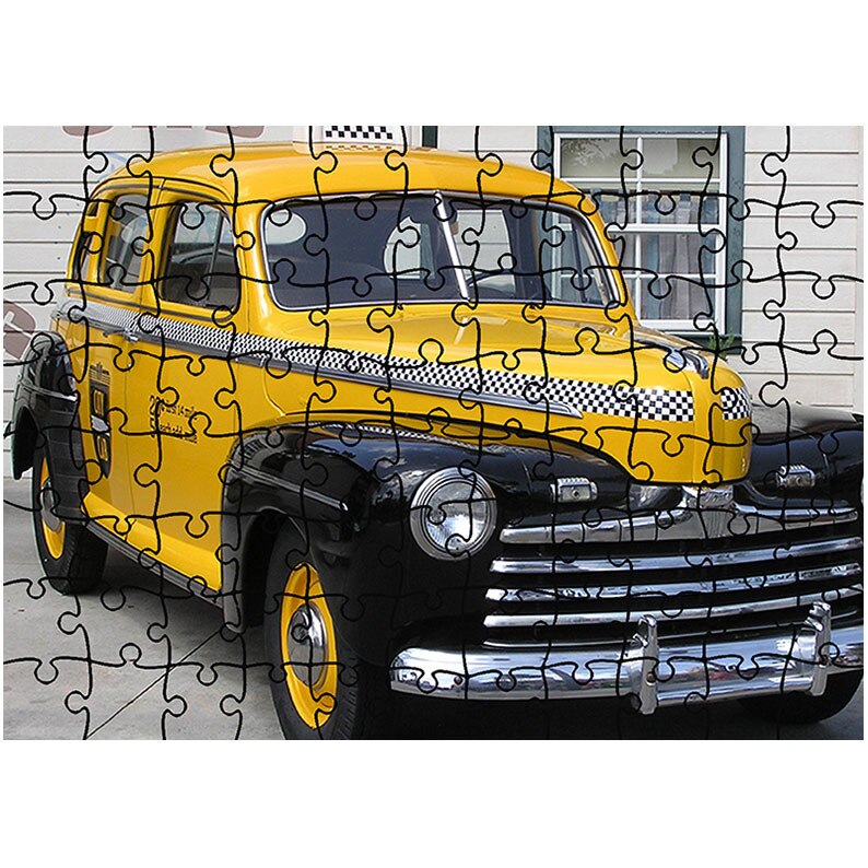Puzzle Heartwork 96 piese, Ford Super Deluxe City Cab, Latime 40,5 cm x Inaltime 28,5 cm