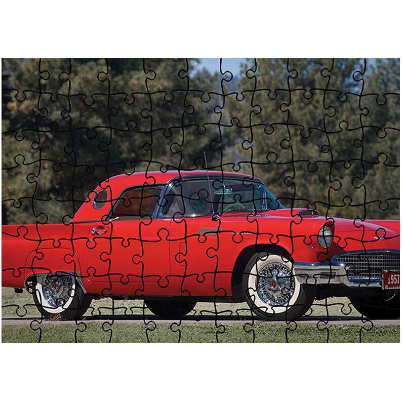 Puzzle Heartwork 96 piese, Ford Thunderbird 1957, Latime 40,5 cm x Inaltime 28,5 cm