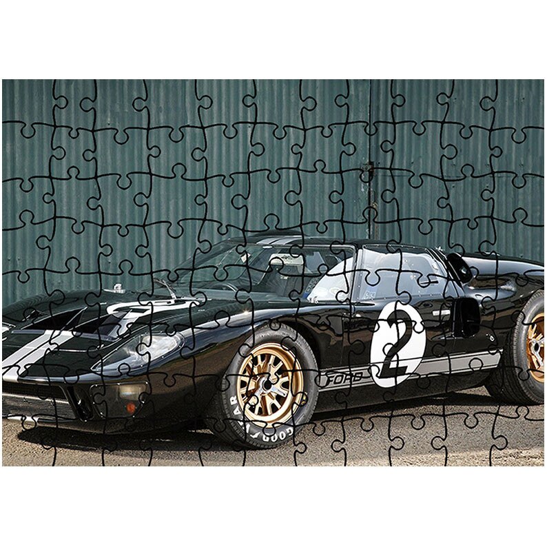 Puzzle Heartwork 96 piese, Ford GT40 Le Mans Race Car 1966, Latime 40,5 cm x Inaltime 28,5 cm