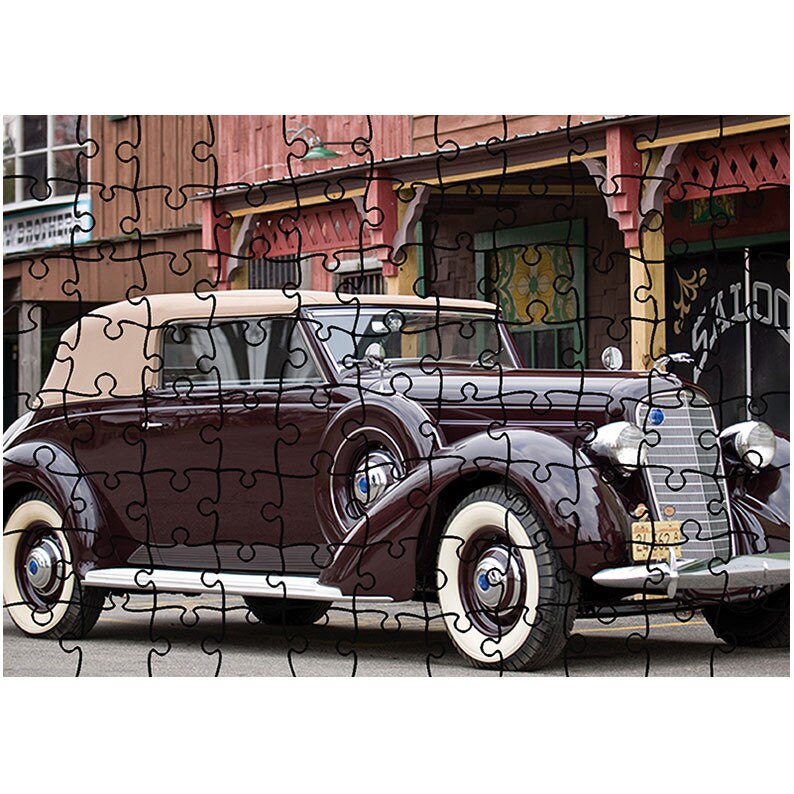 Puzzle Heartwork 96 piese, Lincoln K Convertible Victoria 1937, Latime 40,5 cm x Inaltime 28,5 cm
