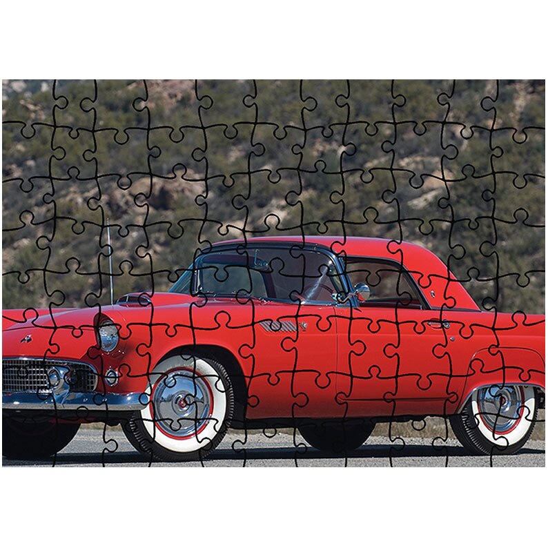 Puzzle Heartwork 96 piese, Ford Thunderbird 1955, Latime 40,5 cm x Inaltime 28,5 cm