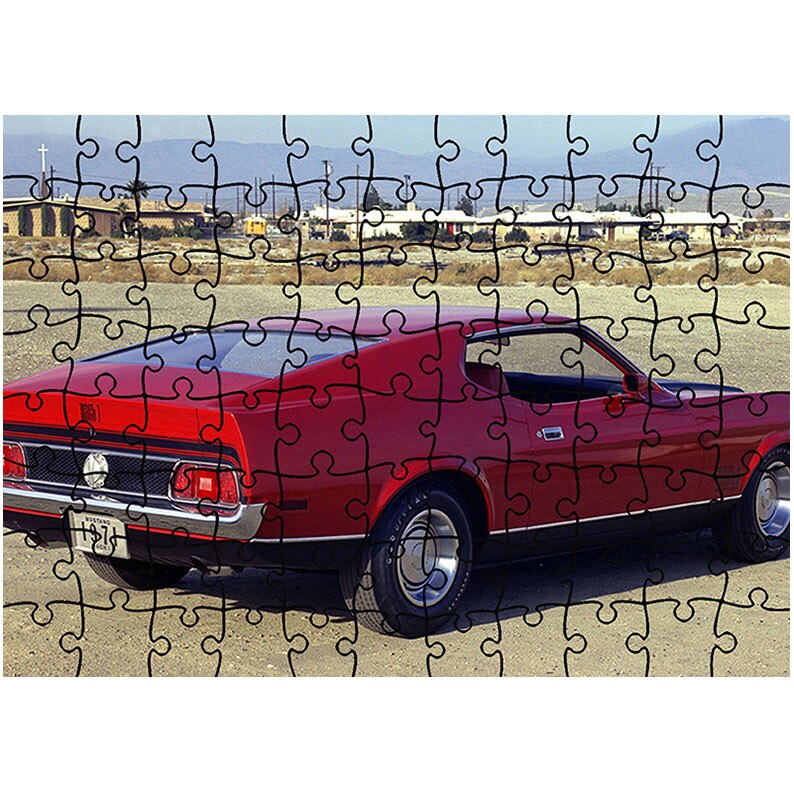 Puzzle Heartwork 96 piese, Mustang Mach 1 1971-72, Latime 40,5 cm x Inaltime 28,5 cm