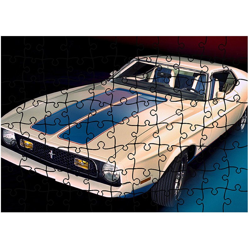 Puzzle Heartwork 96 piese, Mustang Sprint 1972, Latime 40,5 cm x Inaltime 28,5 cm