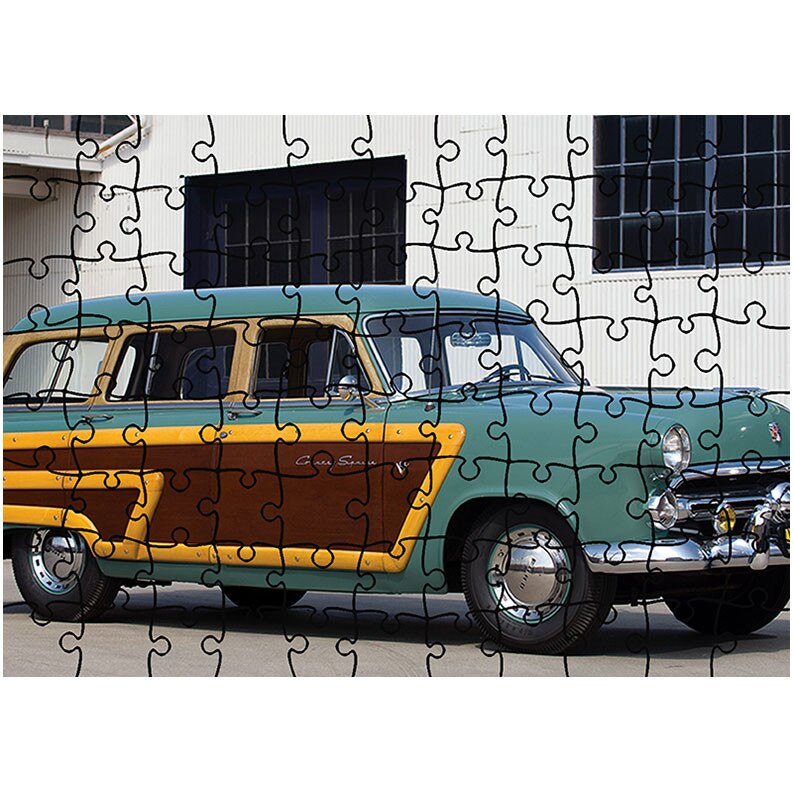 Puzzle Heartwork 96 piese, 1952 Ford Crestline Country Squire, Latime 40,5 cm x Inaltime 28,5 cm