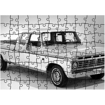 Puzzle Heartwork 96 piese, Ford F-100 Ranger XLT Super Cab 1974, Latime 40,5 cm x Inaltime 28,5 cm Puzzle Heartwork 96 piese, Ford F-100 Ranger XLT Super Cab 1974, Latime 40,5 cm x Inaltime 28,5 cm