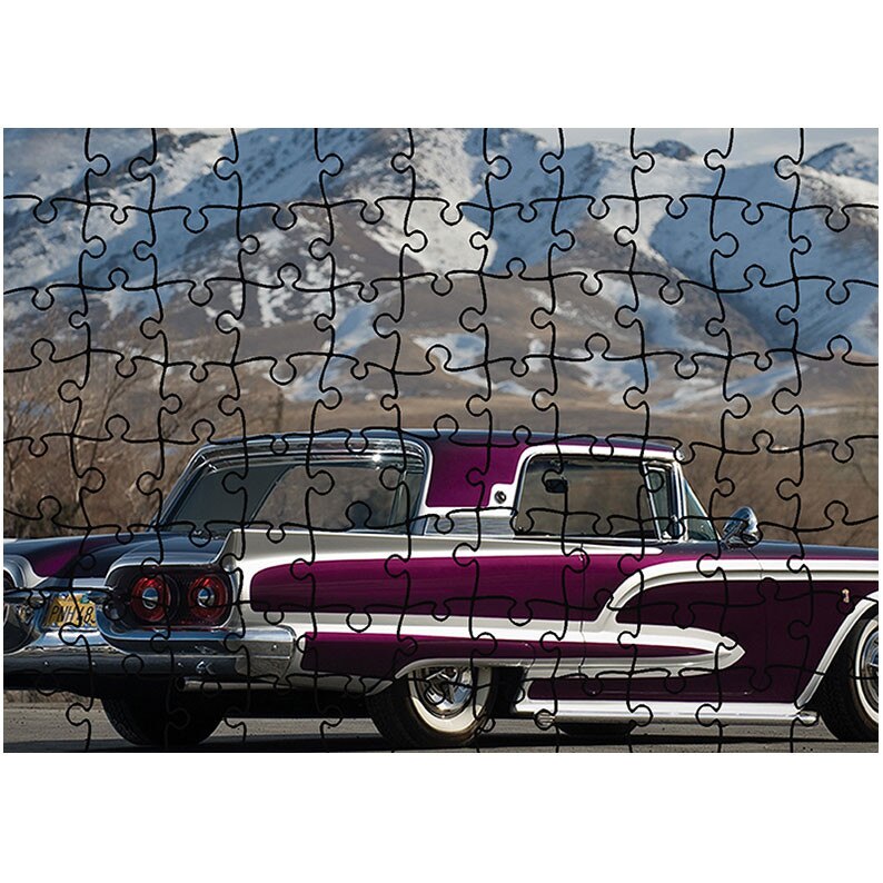 Puzzle Heartwork 96 piese, Ford Thunderbird 1958-60, Latime 40,5 cm x Inaltime 28,5 cm