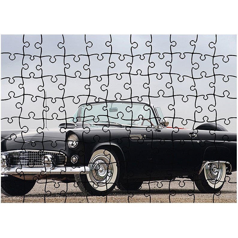 Puzzle Heartwork 96 piese, Ford Thunderbird 1956, Latime 40,5 cm x Inaltime 28,5 cm