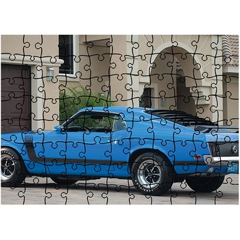 Puzzle Heartwork 96 piese, Mustang Boss 302 1970, Latime 40,5 cm x Inaltime 28,5 cm Puzzle Heartwork 96 piese, Mustang Boss 302 1970, Latime 40,5 cm x Inaltime 28,5 cm