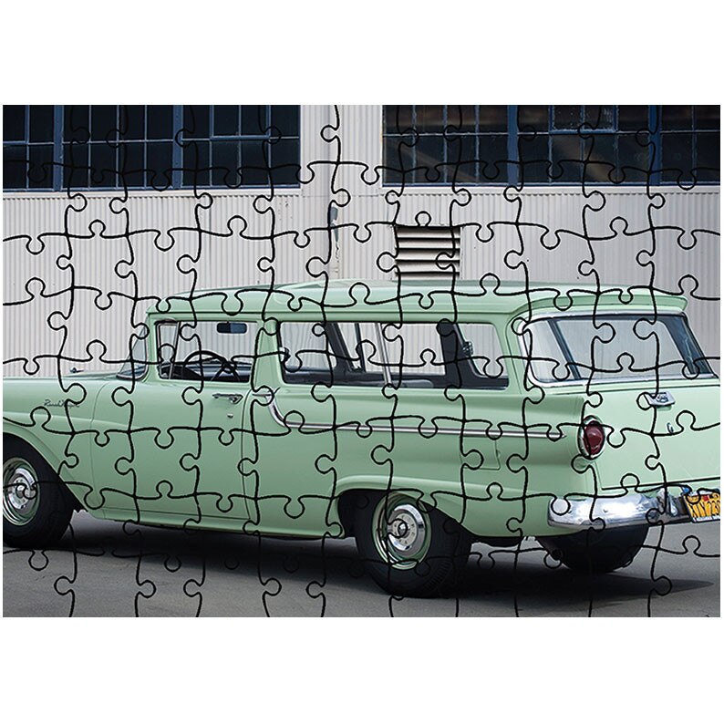 Puzzle Heartwork 96 piese, 1957 Ford Ranch Wagon, Latime 40,5 cm x Inaltime 28,5 cm