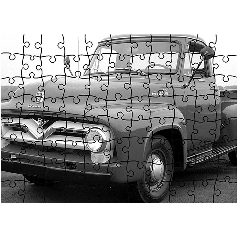 Puzzle Heartwork 96 piese, Ford F-100 1953-56, Latime 40,5 cm x Inaltime 28,5 cm