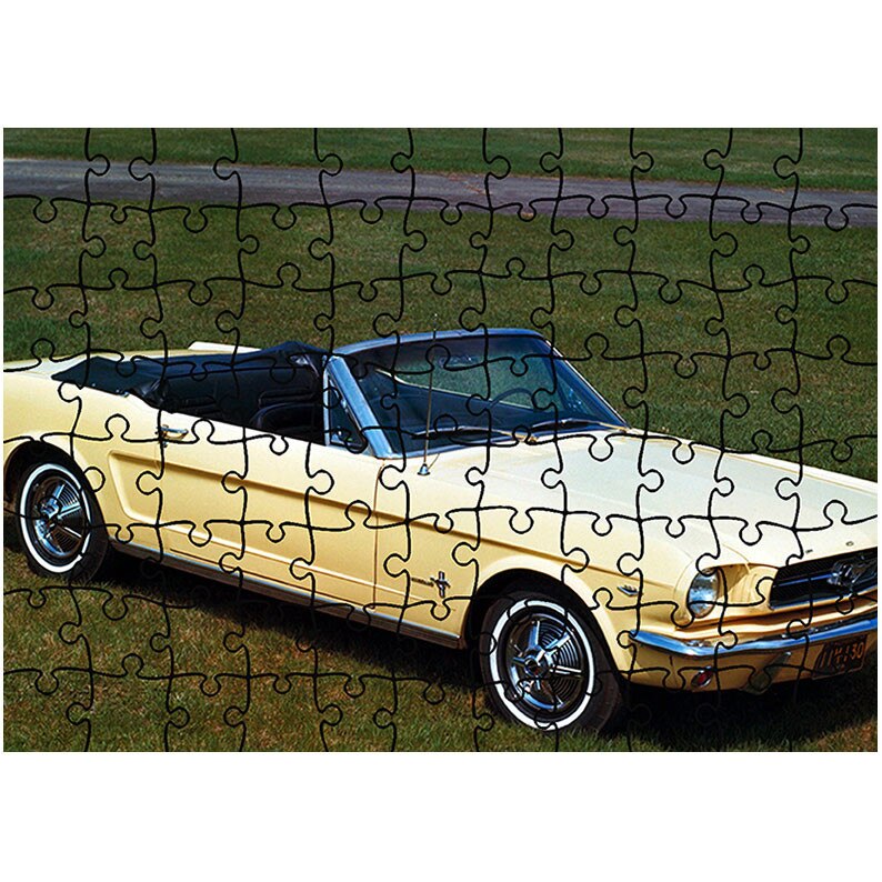 Puzzle Heartwork 96 piese, Mustang Convertible 1965, Latime 40,5 cm x Inaltime 28,5 cm