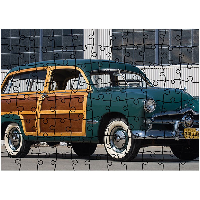 Puzzle Heartwork 96 piese, 1949 Ford Custom Station Wagon, Latime 40,5 cm x Inaltime 28,5 cm