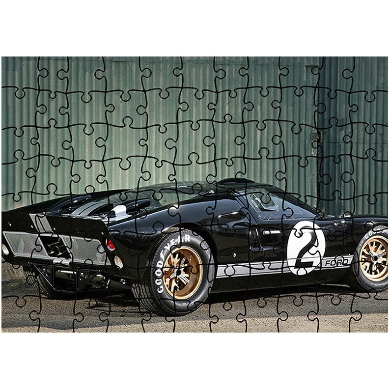 Puzzle Heartwork 96 piese, Ford GT40 Le Mans Race Car 1966, Latime 40,5 cm x Inaltime 28,5 cm
