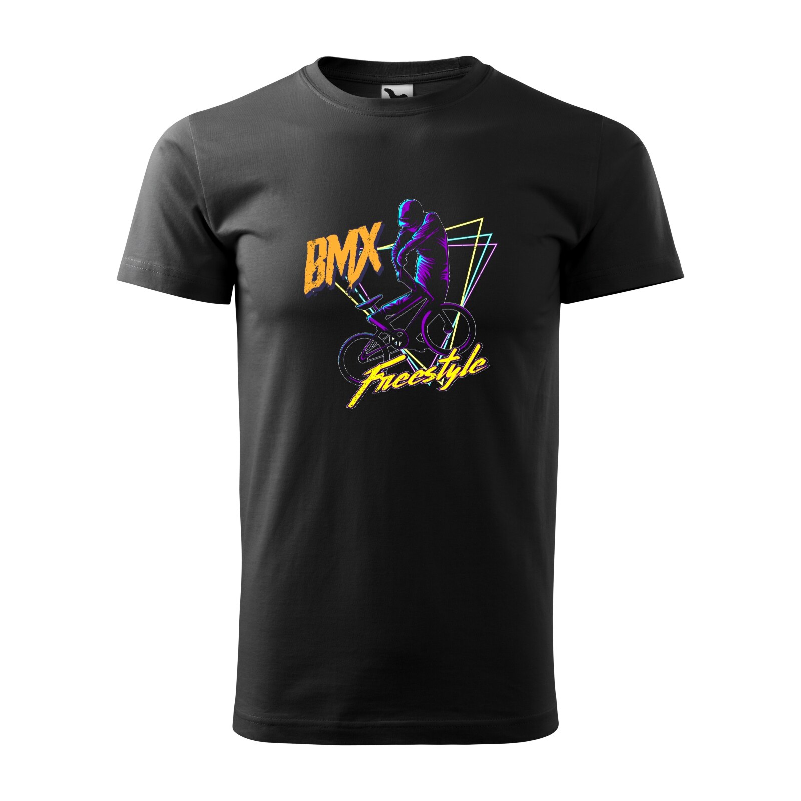 Tricou negru barbati, idee de cadou, pentru biciclisti de BMX, Freestyle, marime M