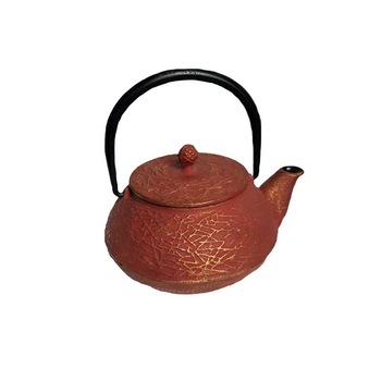 Ceainic traditional Japonez 0.7 l din fonta,rosu inchis-maro inchis,cu infuzor inox,Treasure Ceainic traditional Japonez 0.7 l din fonta,rosu inchis-maro inchis,cu infuzor inox,Treasure