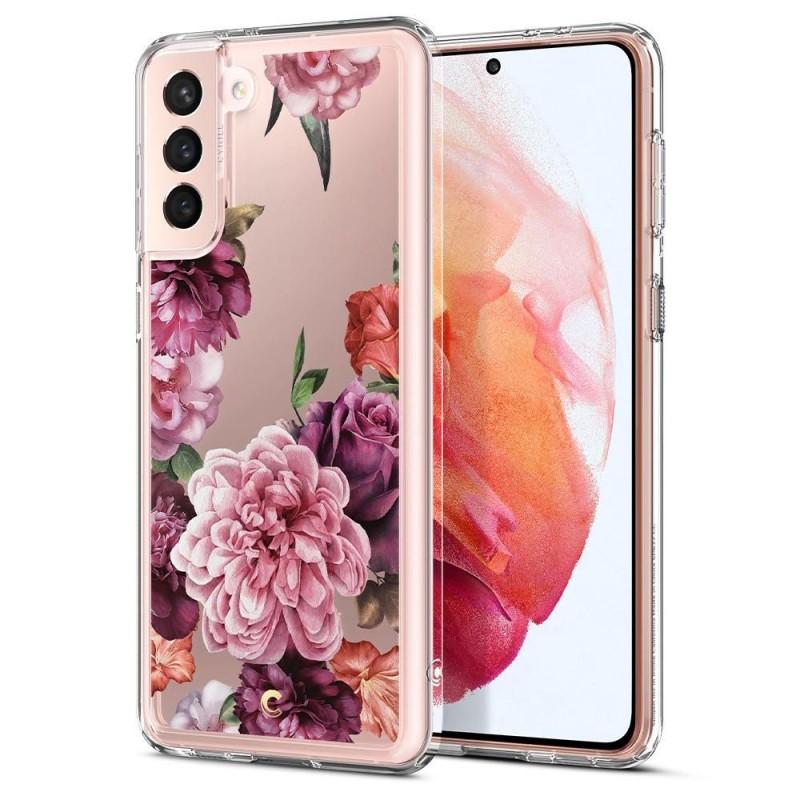 Carcasa Spigen Ciel compatibila cu Samsung Galaxy S21 Rose Floral