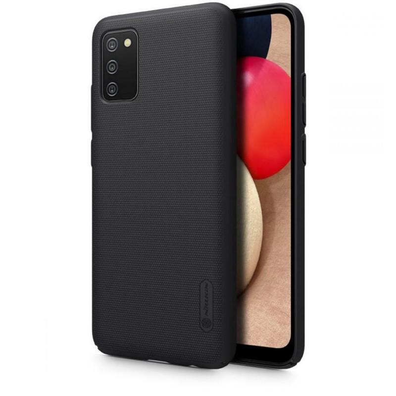 Carcasa Nillkin Frosted Shield compatibila cu Samsung Galaxy A02s Black
