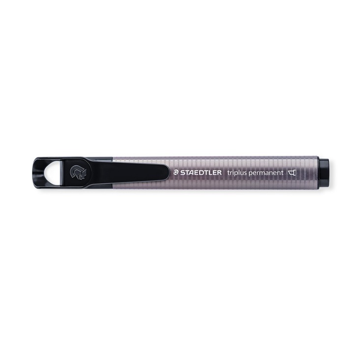 Перманентен маркер Staedtler Triplus, Със скосен връх, Черен