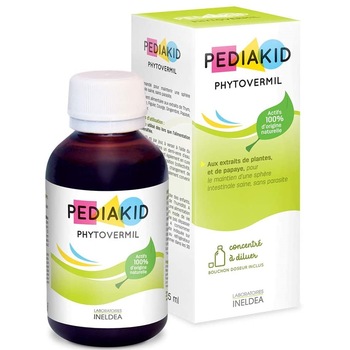 Sirop cu aroma de fructe rosii (Pediakid Phytovermil) - 125 ml Sirop cu aroma de fructe rosii (Pediakid Phytovermil) - 125 ml