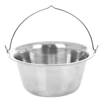 Ceaun Landmann Perfect Home, inox, cu maner, 14 L, D48 cm, 1.3 kg Ceaun Landmann Perfect Home, inox, cu maner, 14 L, D48 cm, 1.3 kg