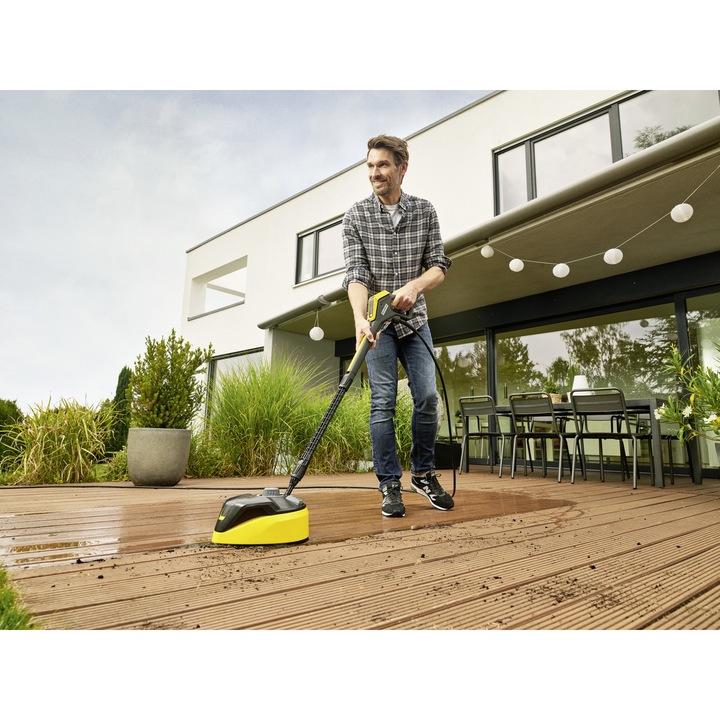 Aparat de spalat cu presiune Karcher K 7 Smart Control Home,3000 W, motor racit cu apa, 180 bar, 600 l/h debit maxim, furtun de presiune 10 m, perie exterior T7, bluetooth