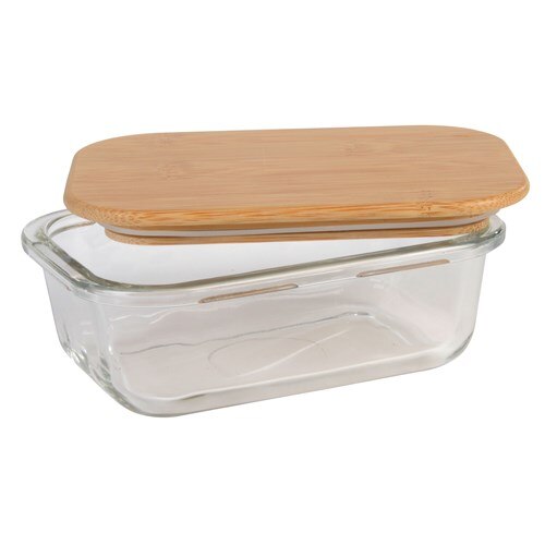 Caserola Bremen Rosili S, borosilicat, bambus, 14,8 x 10,7 x 5,8 cm