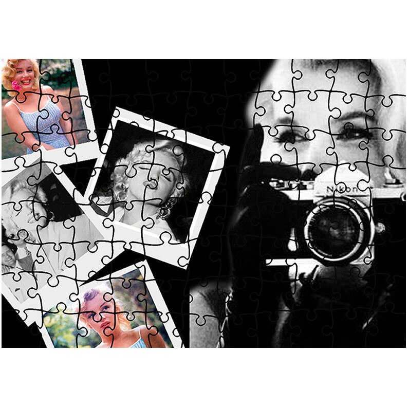 Puzzle Heartwork 96 piese, Colaj Marylin Monroe, Latime 40,5 cm x Inaltime 28,5 cm