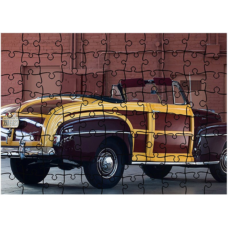 Puzzle Heartwork 96 piese, Ford Super Deluxe Sportsman Convertible 1946-48, Latime 40,5 cm x Inaltime 28,5 cm