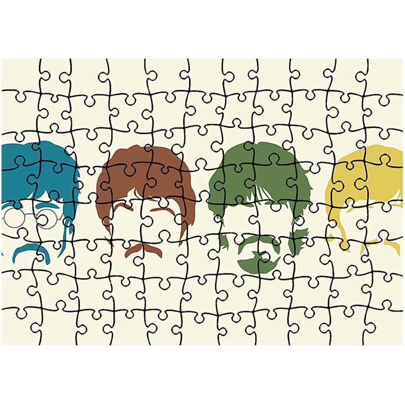 Puzzle Heartwork 96 piese, Desen The Beatles, Latime 40,5 cm x Inaltime 28,5 cm