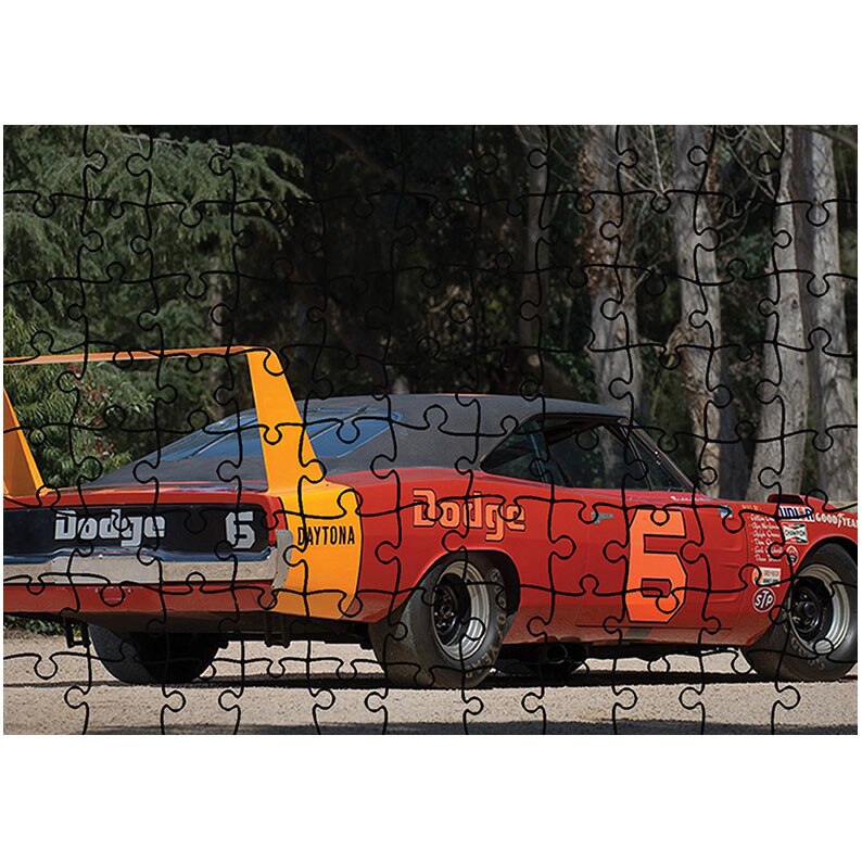Puzzle Heartwork 96 piese, 1969 Dodge Daytona Race Car, Latime 40,5 cm x Inaltime 28,5 cm