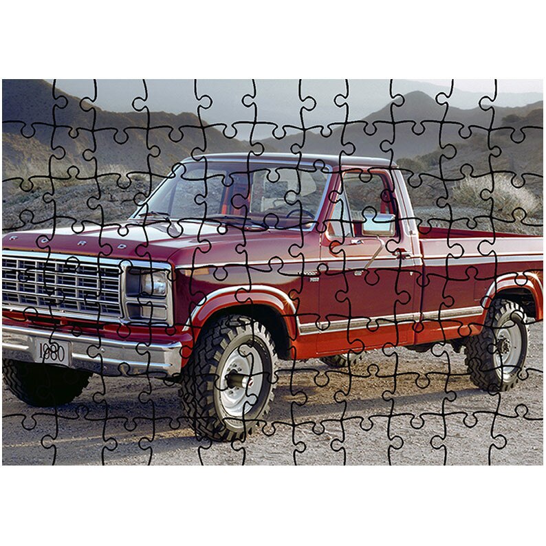 Puzzle Heartwork 96 piese, Ford F-250 Ranger 1980, Latime 40,5 cm x Inaltime 28,5 cm