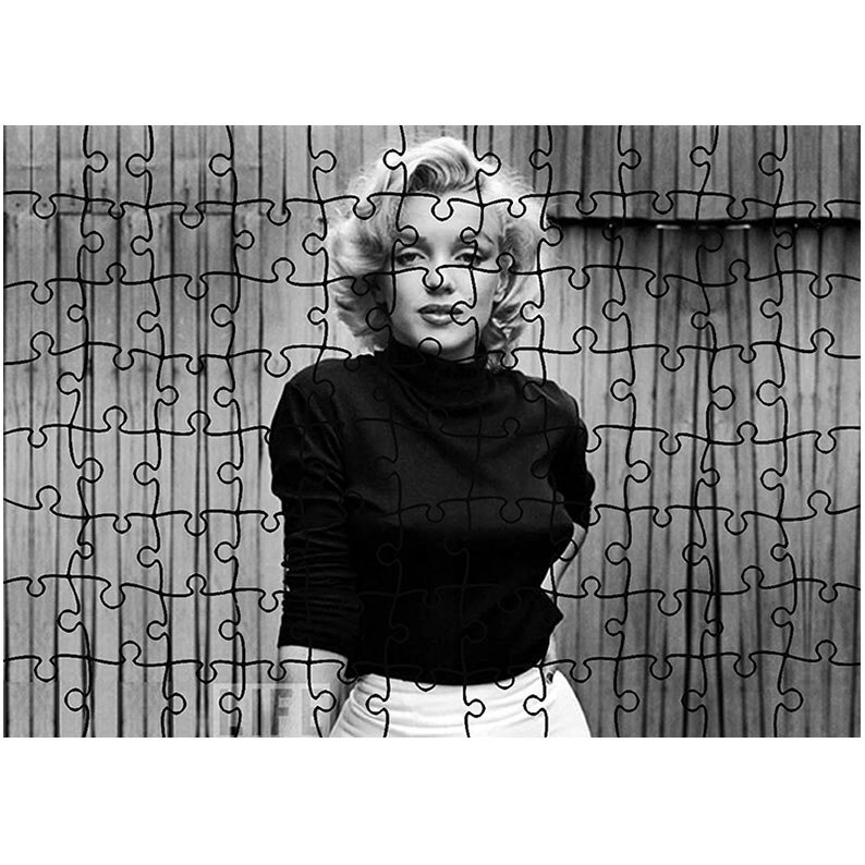 Puzzle Heartwork 96 piese, Marylin Monroe Misterioasa, Latime 40,5 cm x Inaltime 28,5 cm