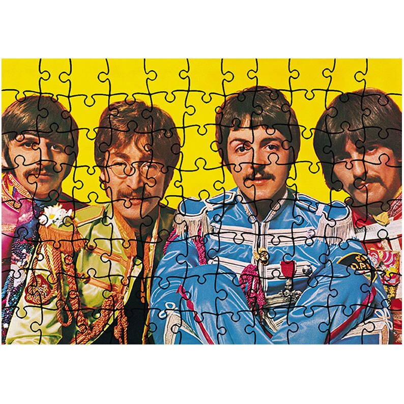 Puzzle Heartwork 96 piese, The Beatles Poza Retro, Latime 40,5 cm x Inaltime 28,5 cm