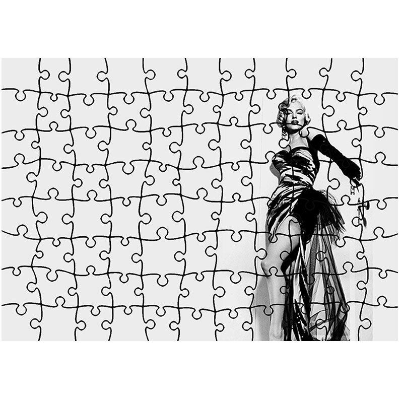 Puzzle Heartwork 96 piese, Marylin Monroe In Rochie, Latime 40,5 cm x Inaltime 28,5 cm