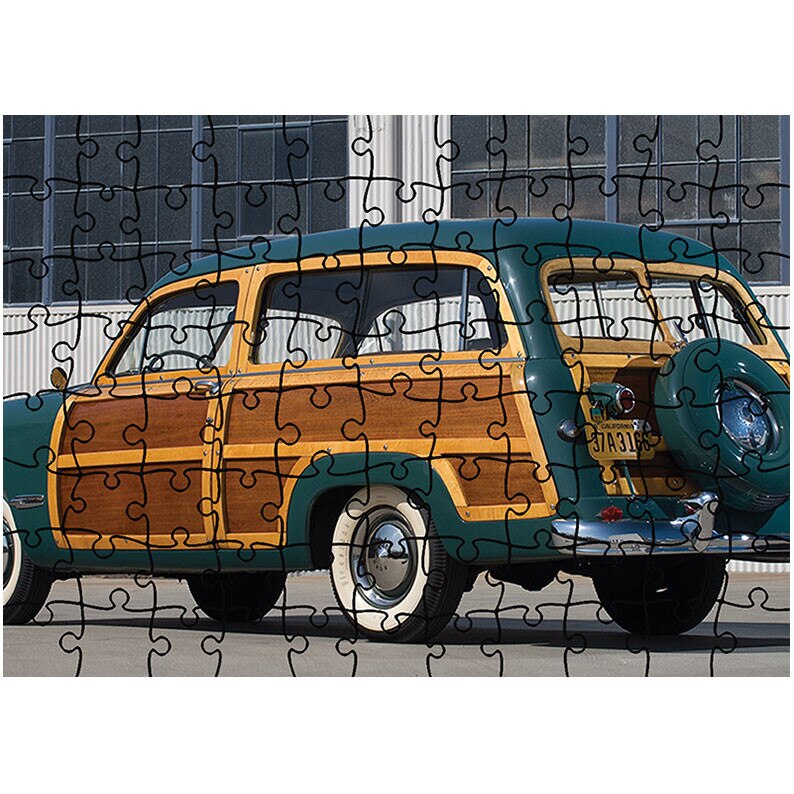 Puzzle Heartwork 96 piese, 1949 Ford Custom Station Wagon, Latime 40,5 cm x Inaltime 28,5 cm