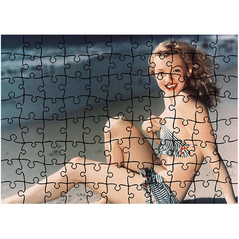 Puzzle Heartwork 96 piese, Marilyn Monroe Foarte tanara, Latime 40,5 cm x Inaltime 28,5 cm